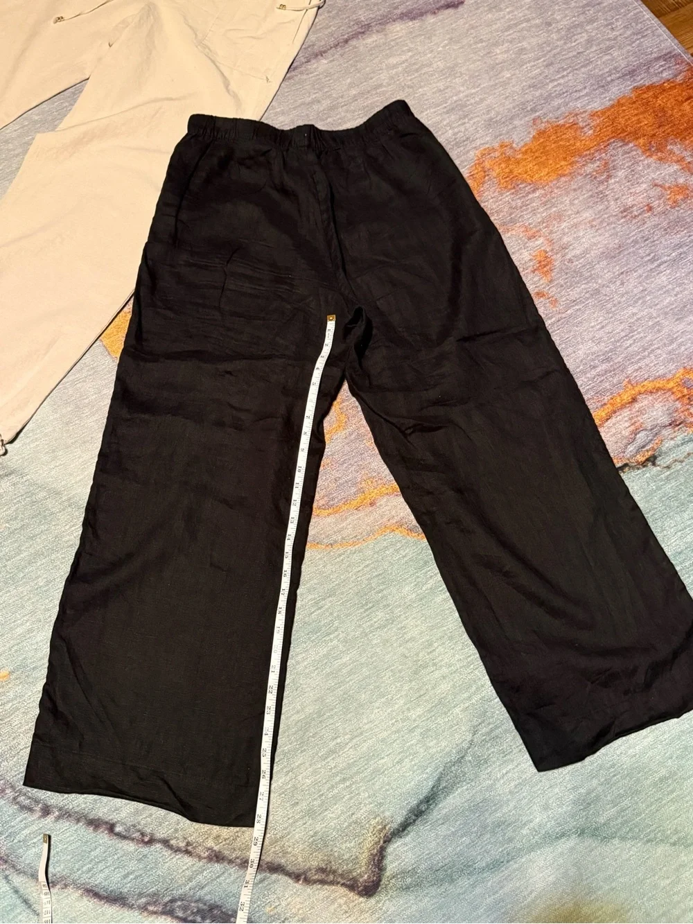 H&M Casual Wide-Leg Pants Duo in Beige and Black